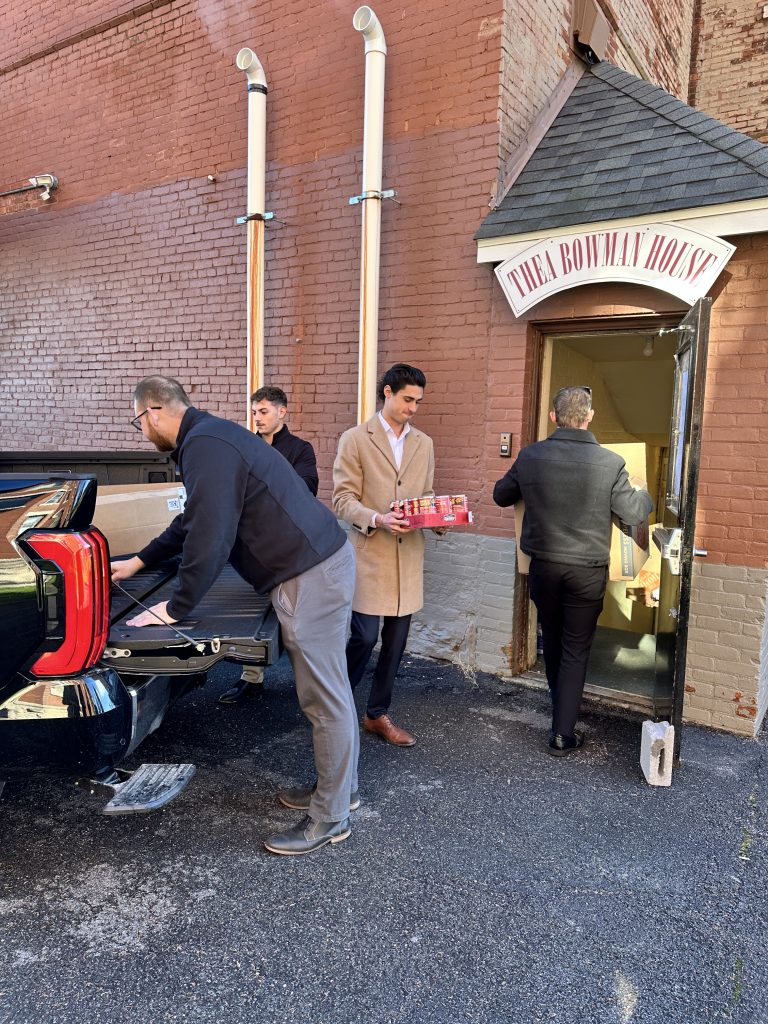 Steet Ponte Auto Group Employees Delivering Food to the Thea Bowman House in Utica, NY