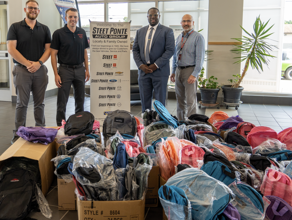 Steet Ponte Auto Group 2024 Backpack and Supplies Drive for Utica City School District