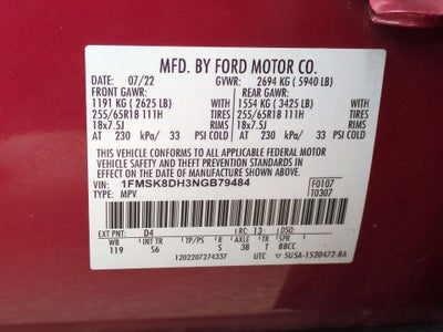 2022 Ford Explorer XLT