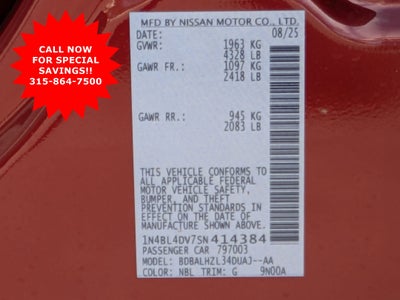 2025 Nissan Altima SV