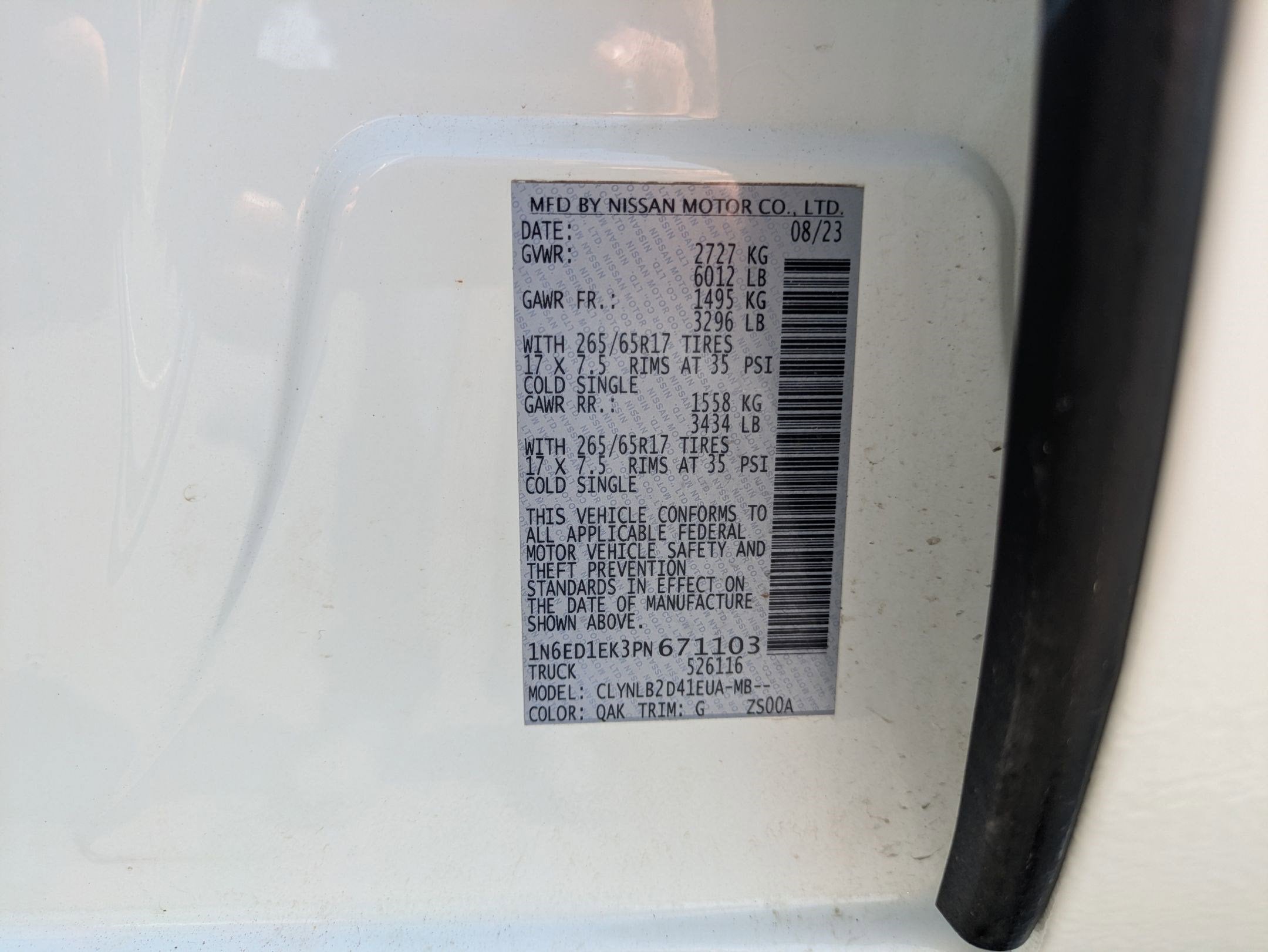 2023 Nissan Frontier SV