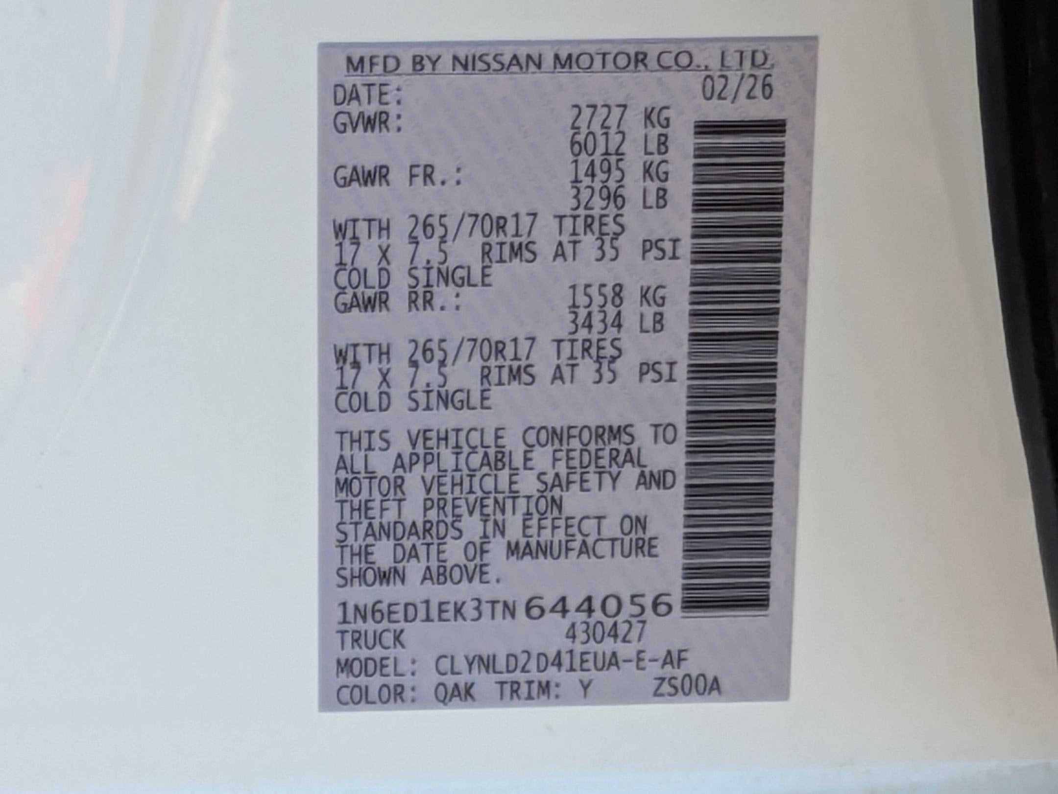 2026 Nissan Frontier PRO-4X