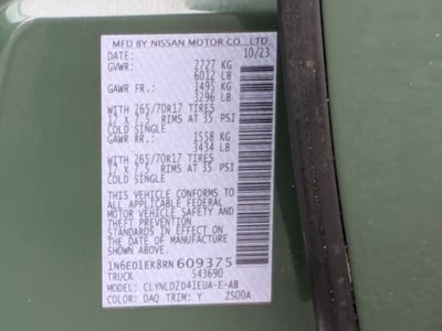 2024 Nissan Frontier PRO-4X