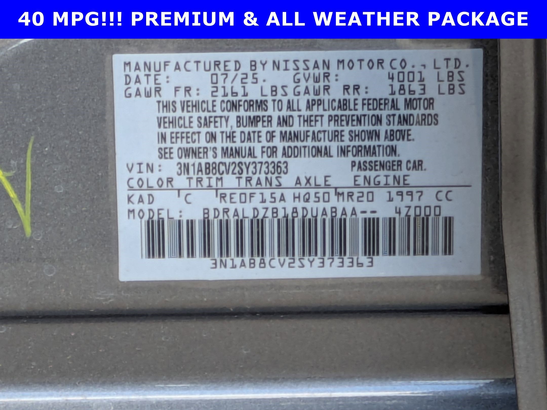 2025 Nissan Sentra SV