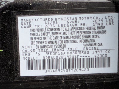 2026 Nissan Sentra SV