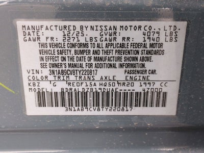 2026 Nissan Sentra SV