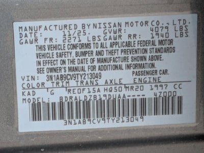 2026 Nissan Sentra SV