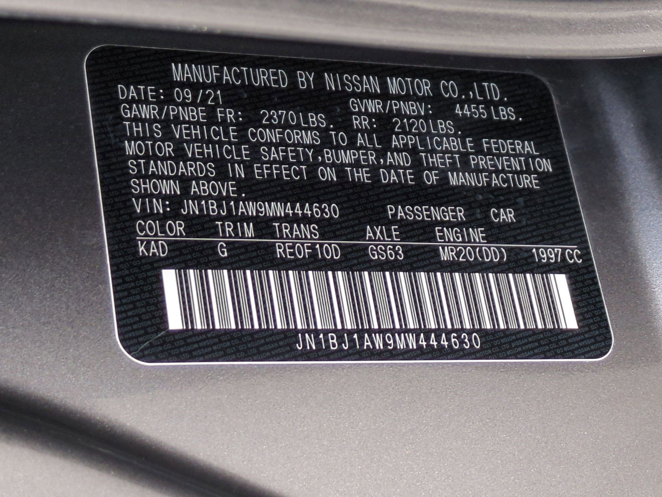 2021 Nissan Rogue Sport S