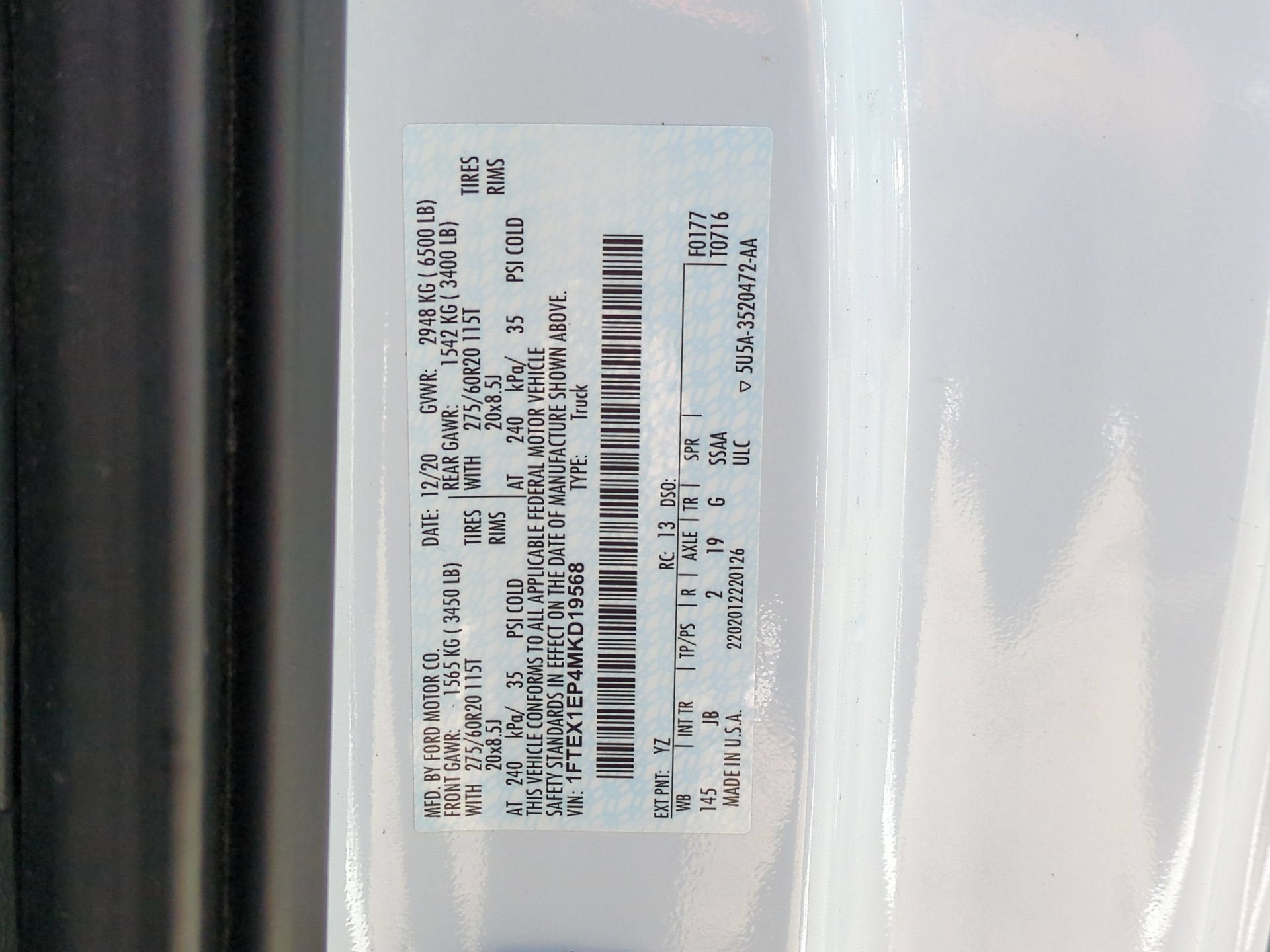 2021 Ford F-150 Base
