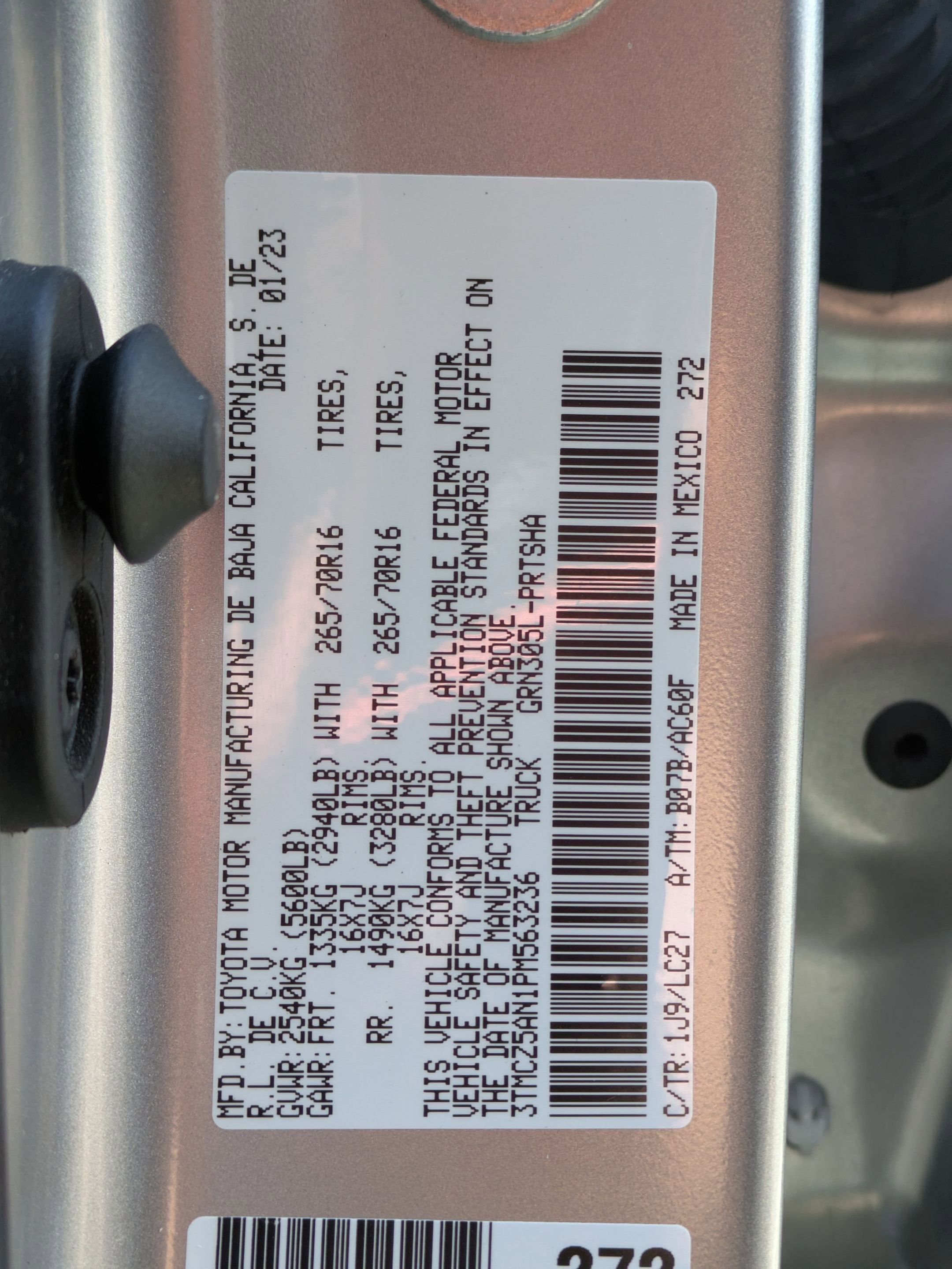 2023 Toyota Tacoma 4WD Base