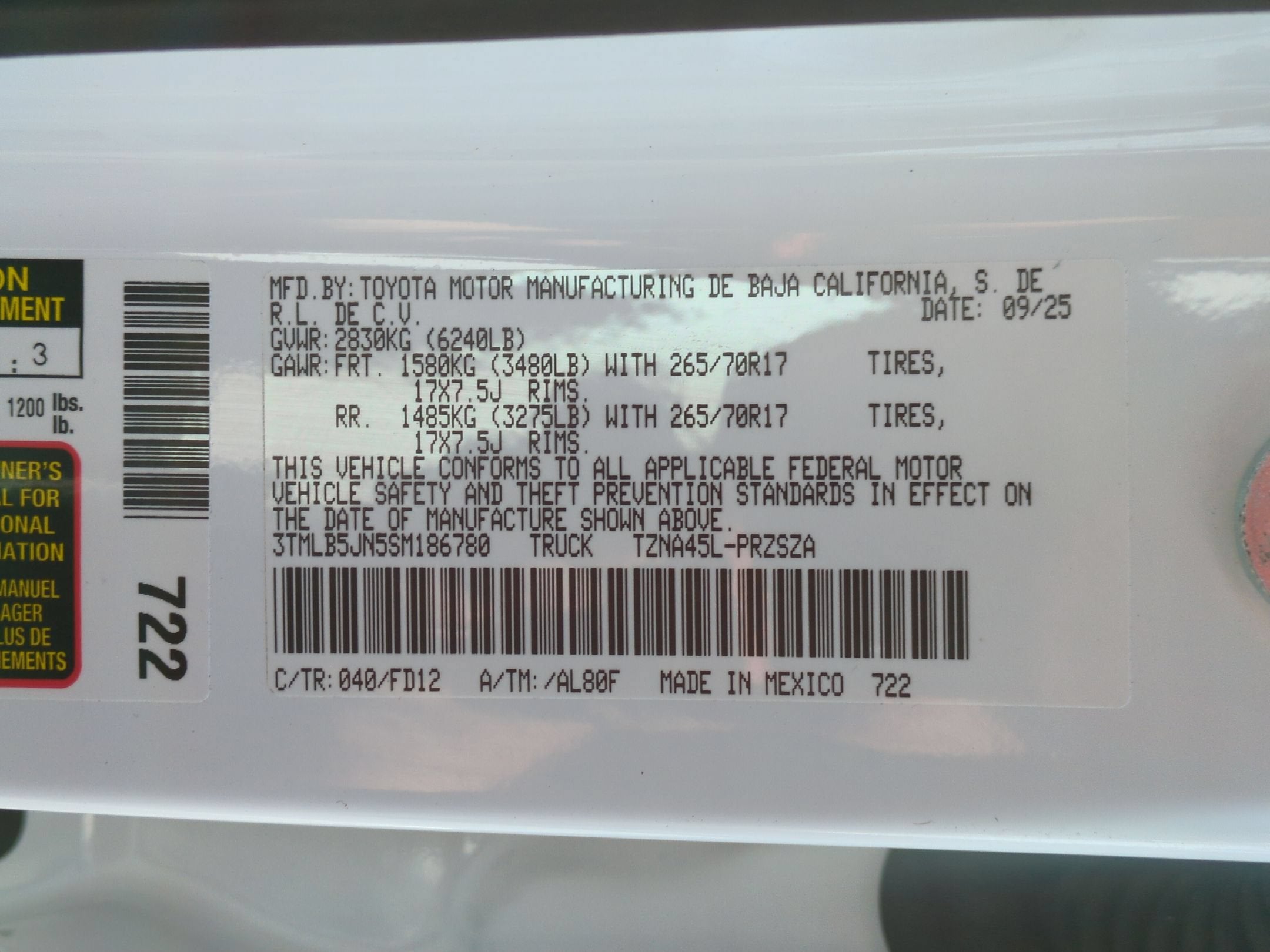 2025 Toyota Tacoma 4WD Base
