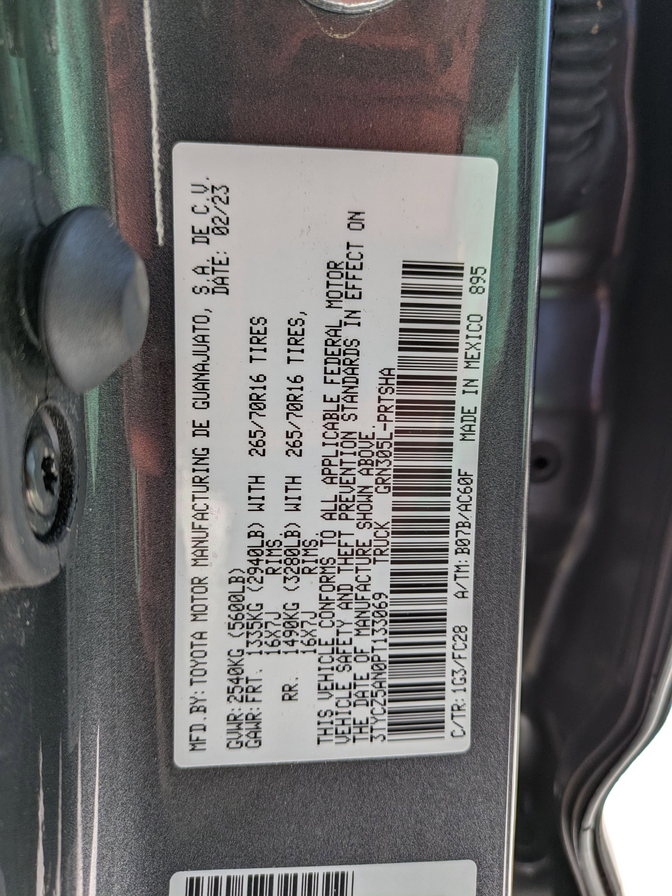 2023 Toyota Tacoma 4WD Base