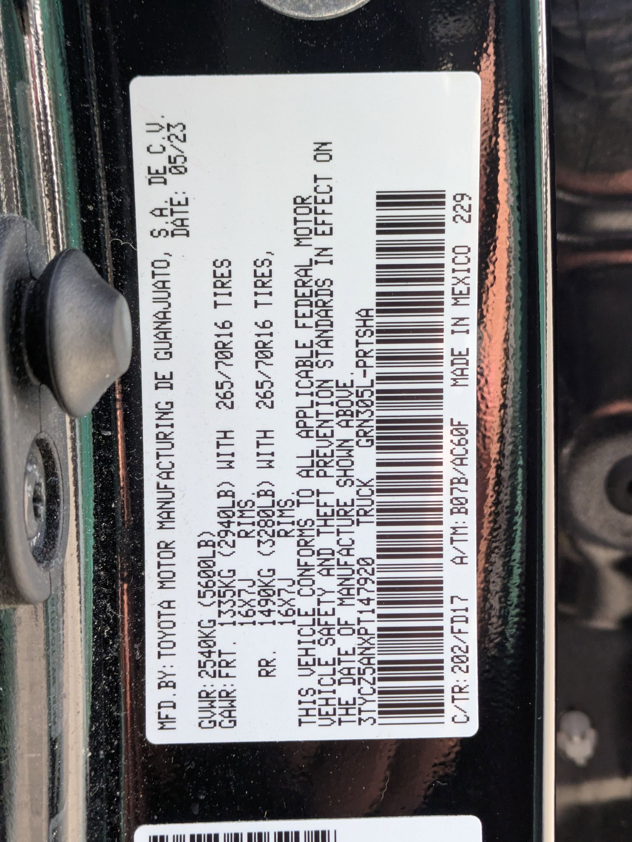 2023 Toyota Tacoma 4WD Base