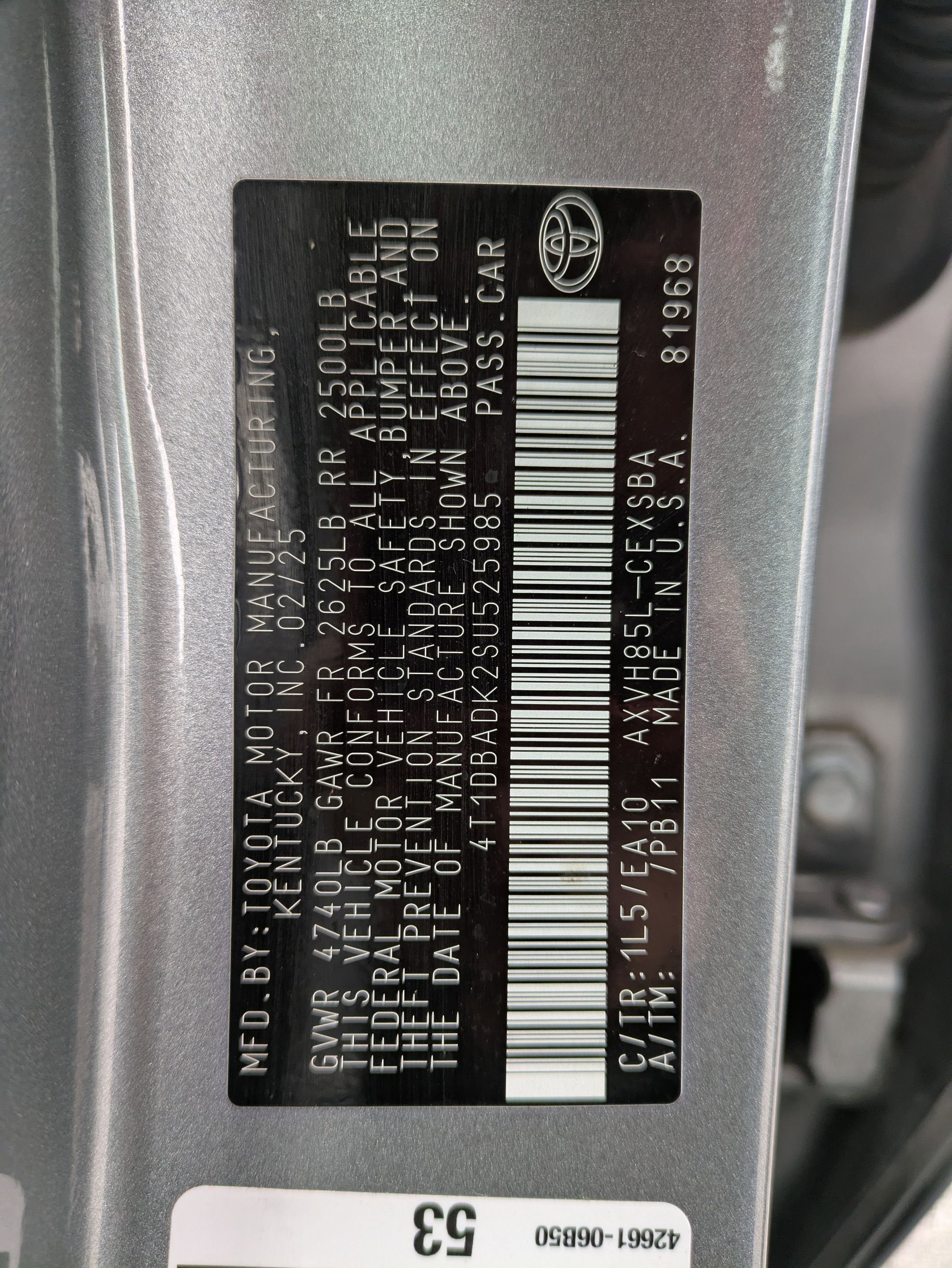 2025 Toyota Camry SE