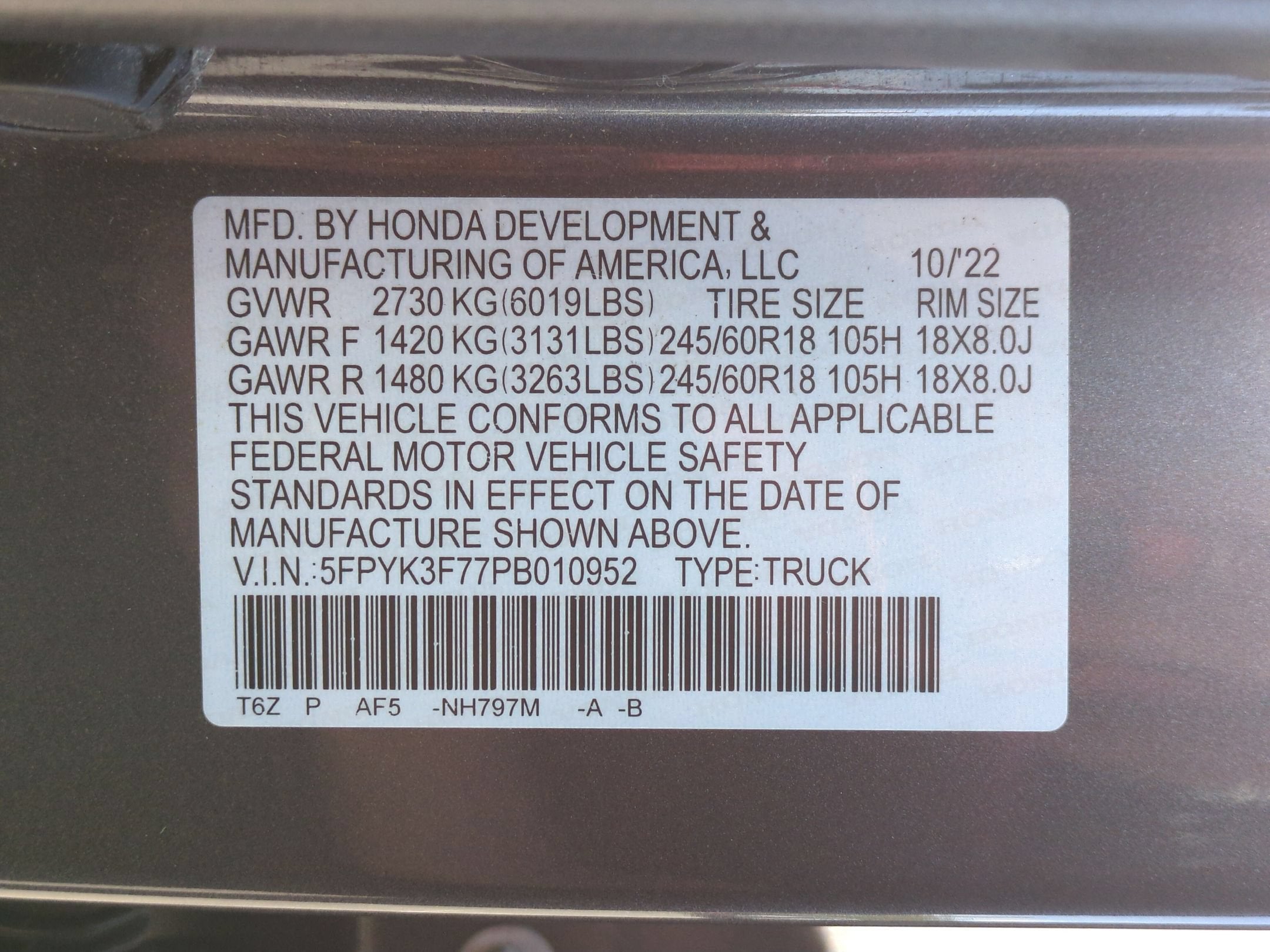 2023 Honda Ridgeline RTL-E