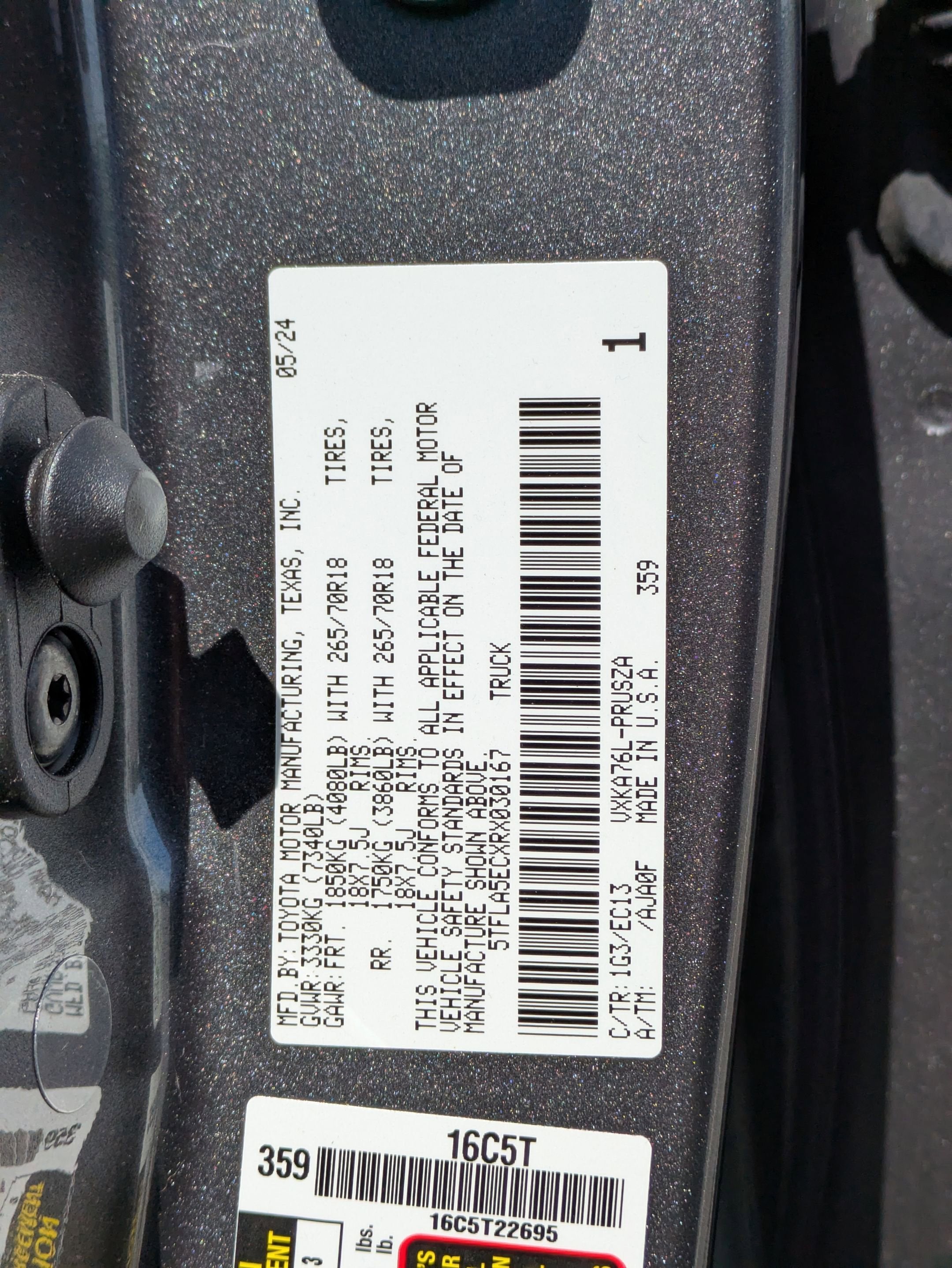 2024 Toyota Tundra 4WD SR5
