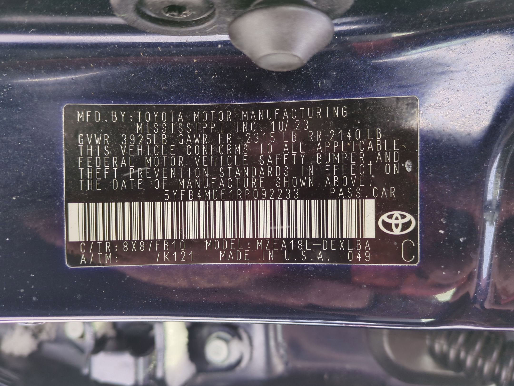 2024 Toyota Corolla LE