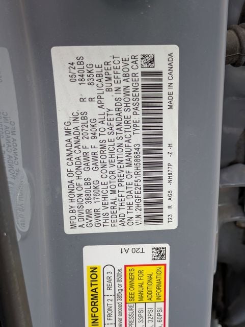 2024 Honda Civic Sport