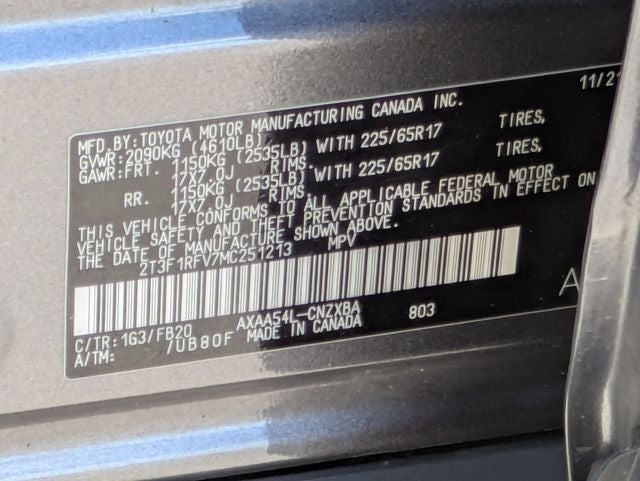 2021 Toyota RAV4 LE