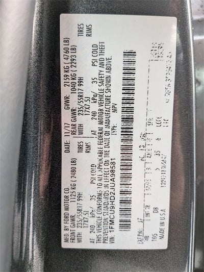 2018 Ford Escape SEL