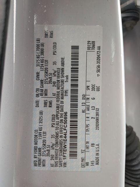 2020 Ford F-150 XLT 3.5 V6