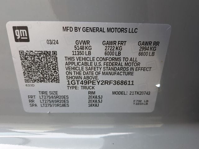 2024 GMC Sierra 2500HD AT4
