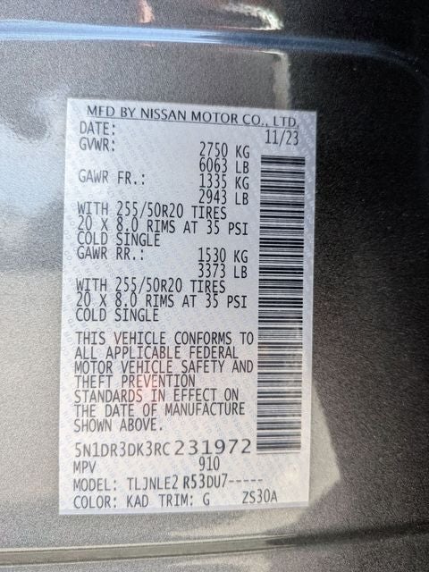 2024 Nissan Pathfinder Platinum
