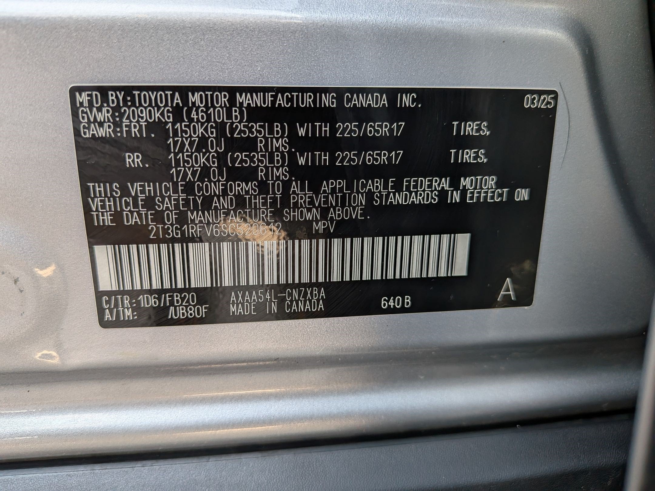 2025 Toyota RAV4 LE