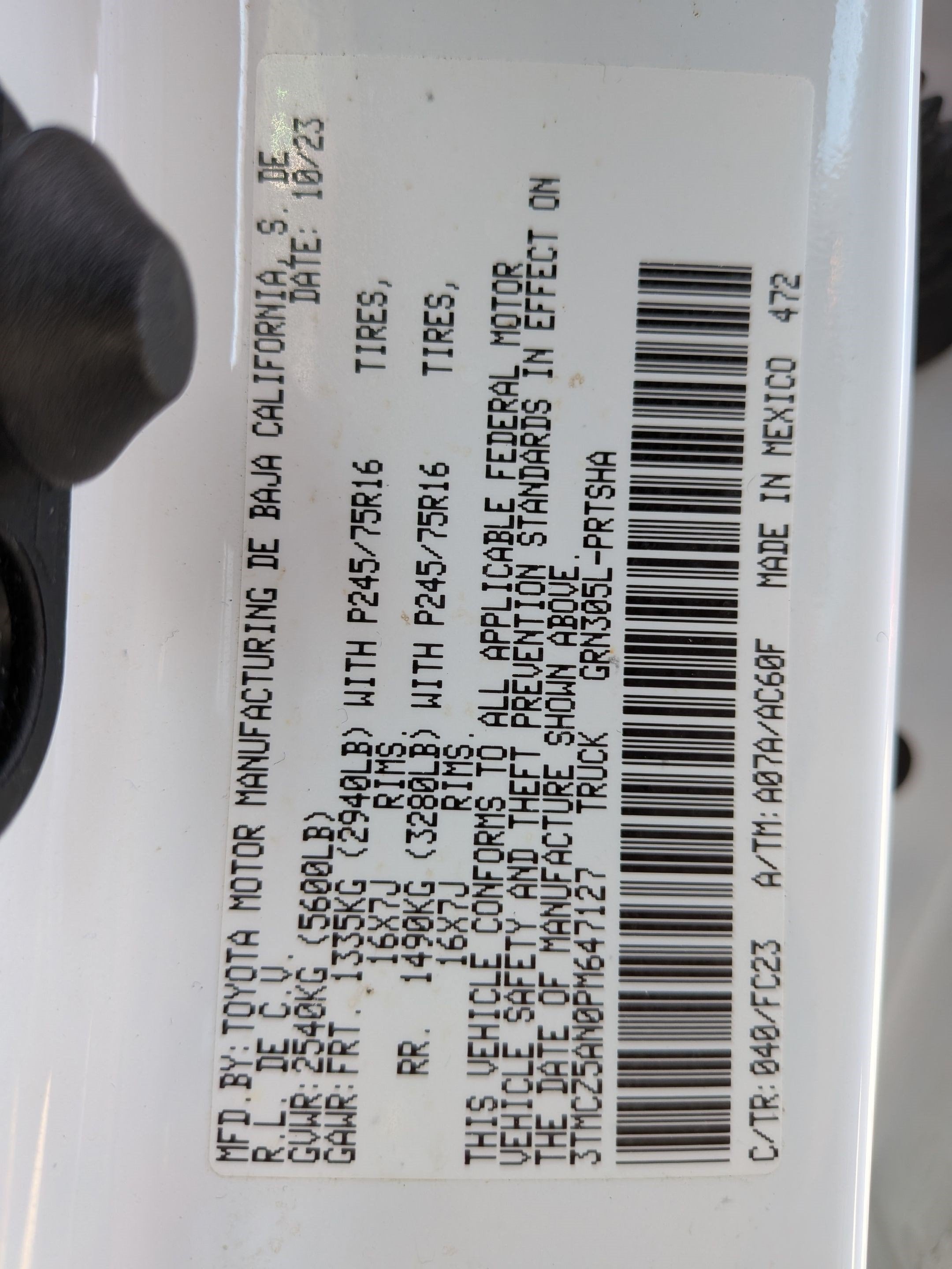 2023 Toyota Tacoma SR5 V6
