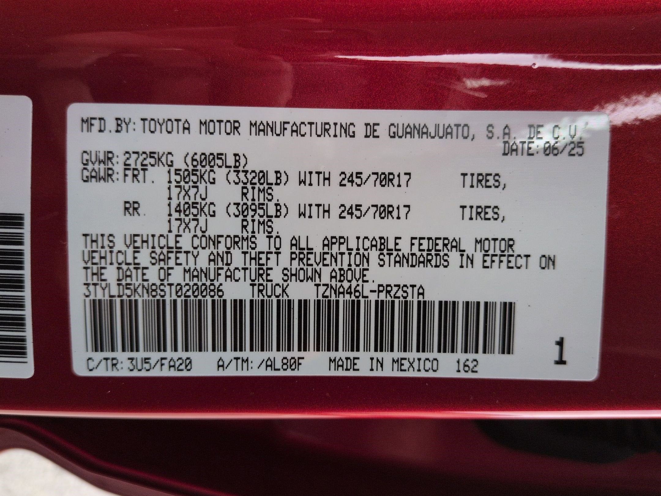 2025 Toyota Tacoma SR