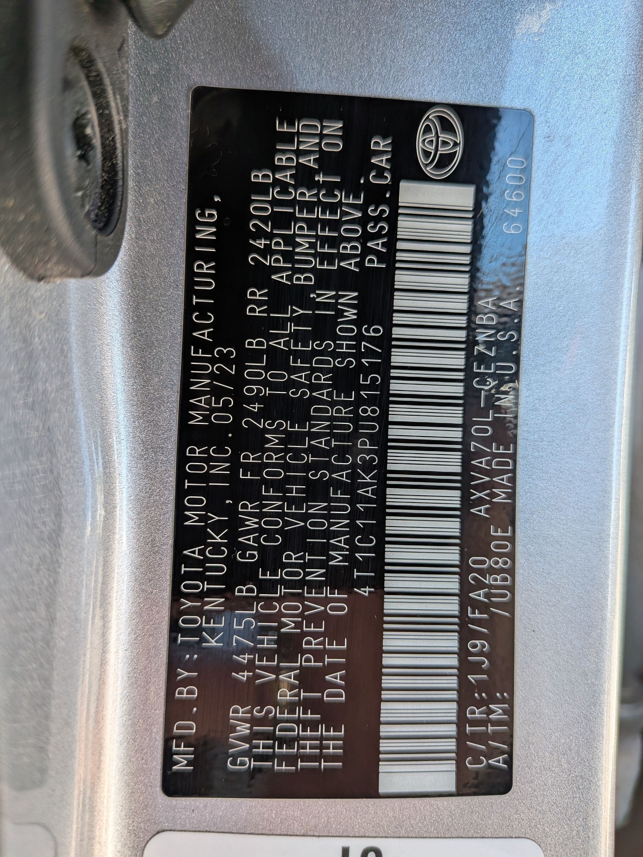 2023 Toyota Camry LE