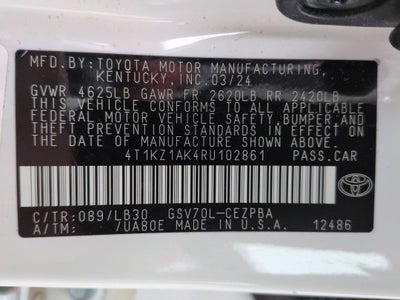 2024 Toyota Camry XSE V6