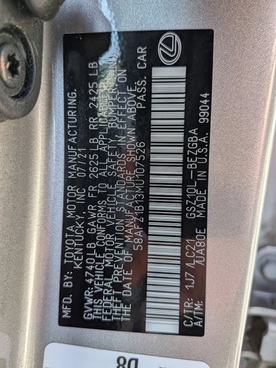 2021 Lexus ES 350 Ultra Luxury