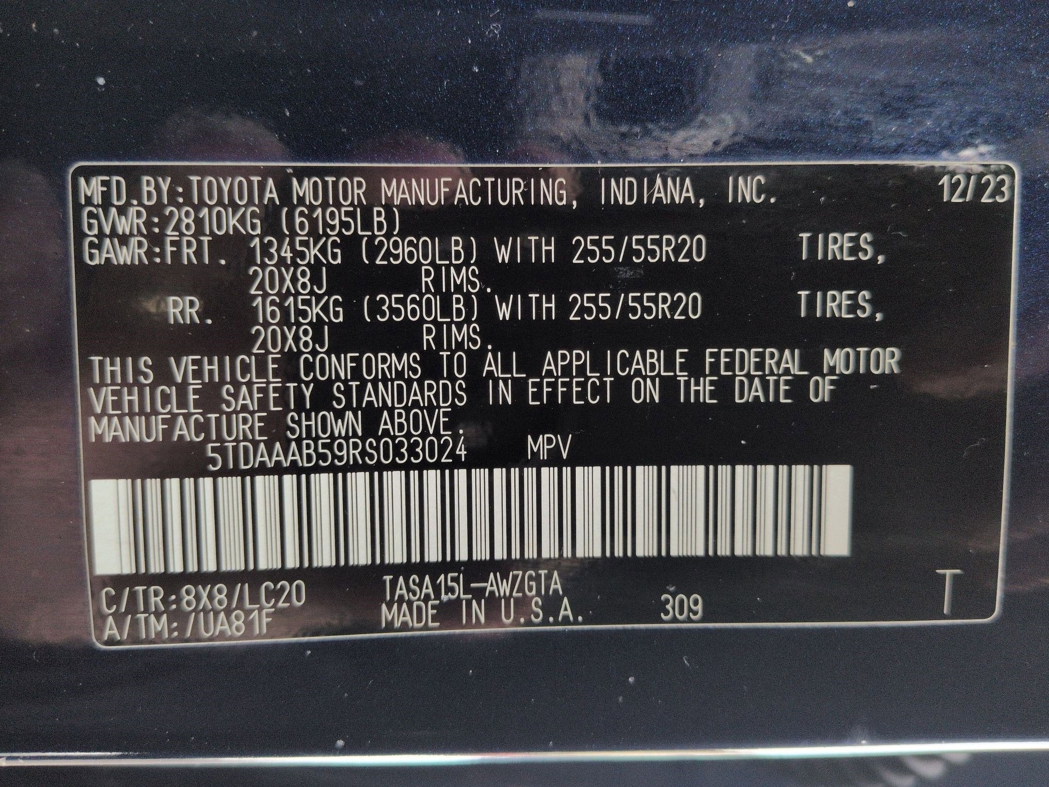 2024 Toyota Grand Highlander Limited