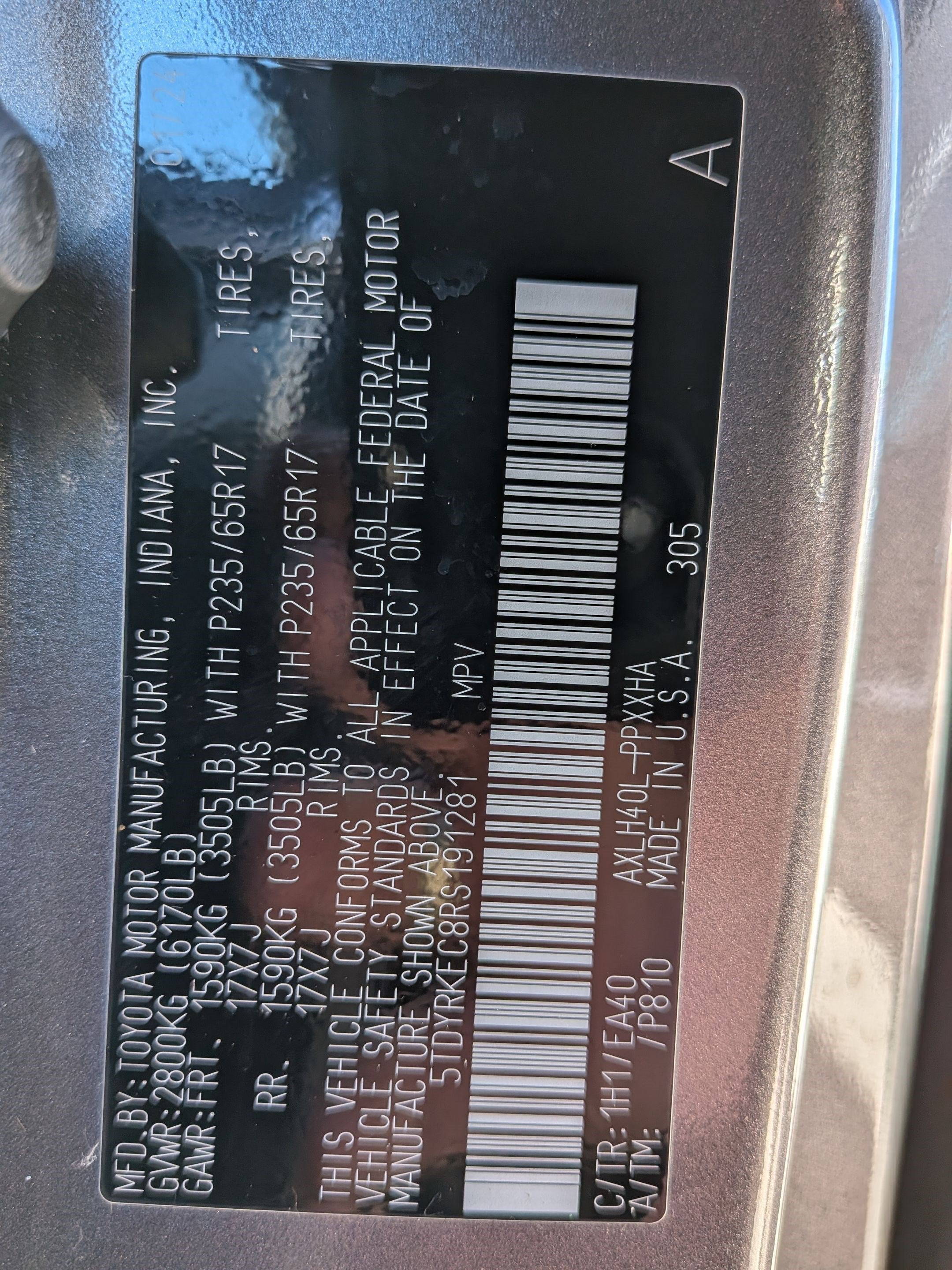 2024 Toyota Sienna XLE 8 Passenger