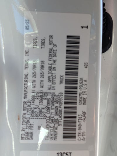 2023 Toyota Tundra SR5 w/ Convenience Pkg