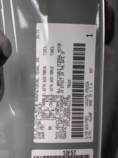 2024 Toyota Tundra SR5 w/ Off Road