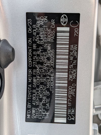 2023 Toyota Corolla Hybrid LE