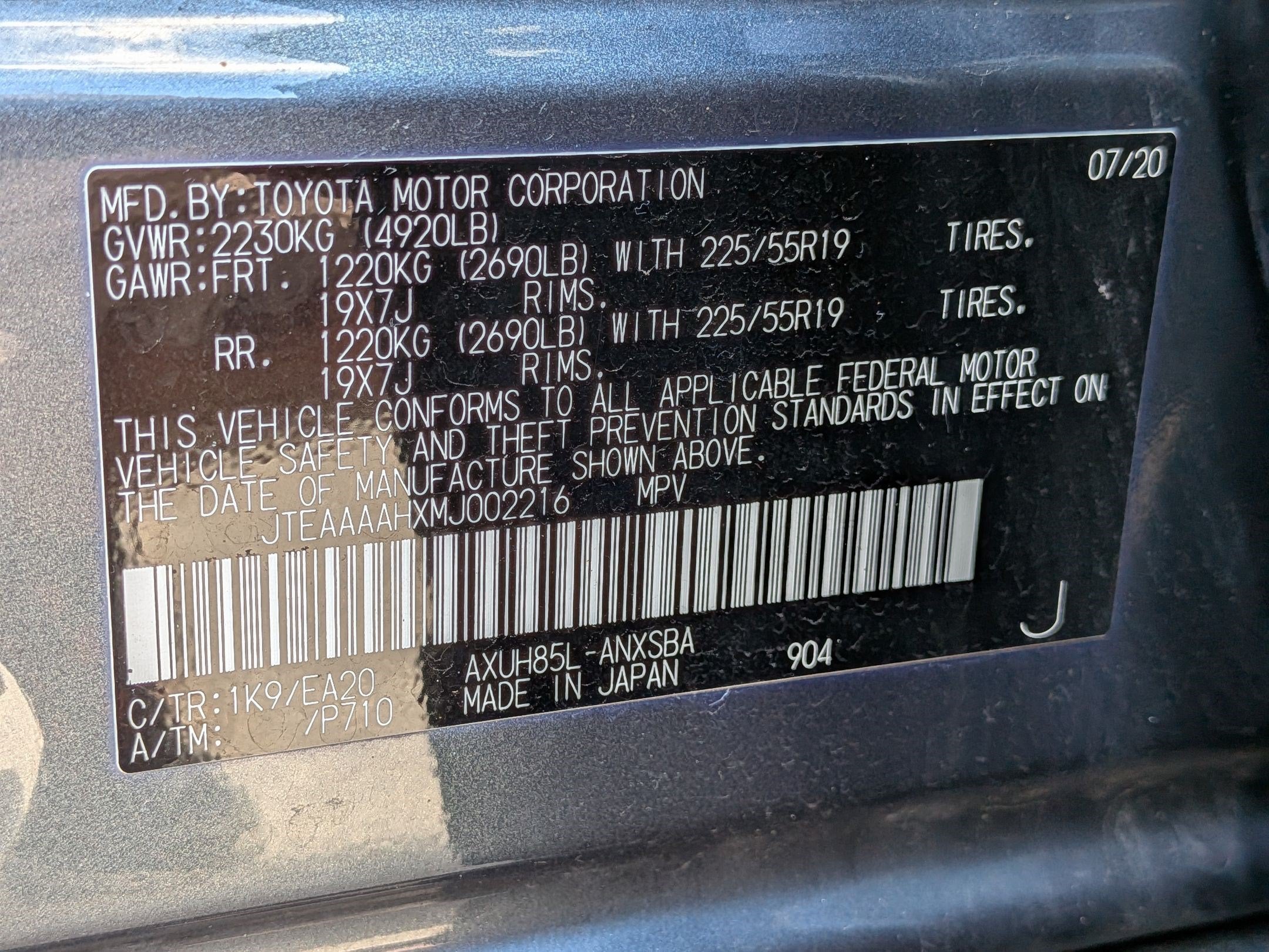 2021 Toyota Venza Limited