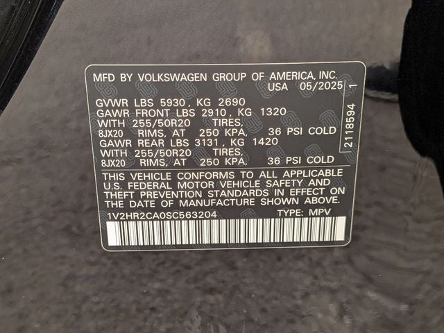 2025 Volkswagen Atlas 2.0T SE w/Technology