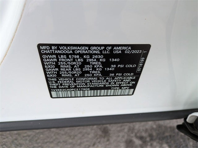 2023 Volkswagen Atlas Cross Sport 3.6L V6 SE w/Technology