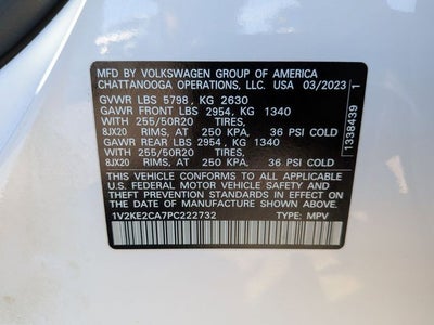 2023 Volkswagen Atlas Cross Sport 3.6L V6 SE w/Technology