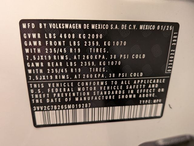 2025 Volkswagen Taos 1.5T SE Black