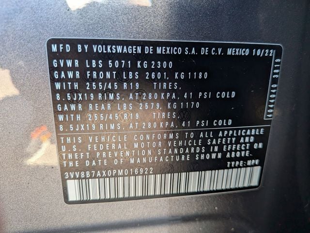 2023 Volkswagen Tiguan 2.0T SE R-Line Black