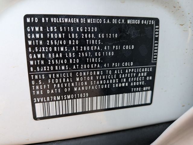 2025 Volkswagen Tiguan 2.0T SEL R-Line