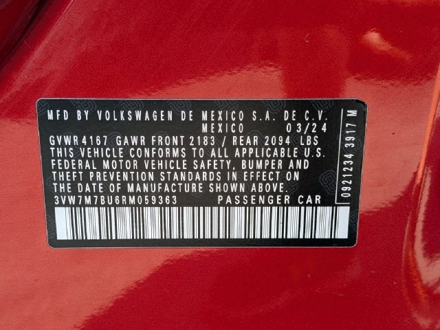 2024 Volkswagen Jetta 1.5T SE