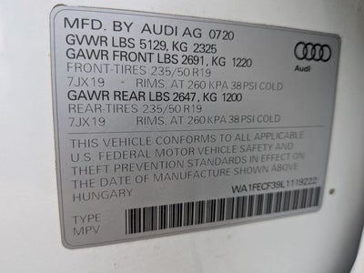 2020 Audi Q3 Prestige S line quattro