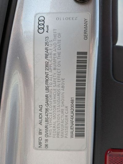 2018 Audi A4 2.0T Premium Plus quattro