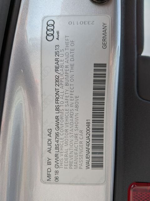 2018 Audi A4 2.0T Premium Plus quattro
