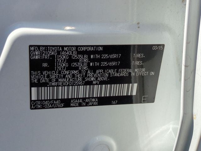2015 Toyota RAV4 XLE